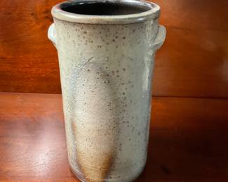 A704. Hand-thrown Rick Cheatam stoneware vase 9”
$15”