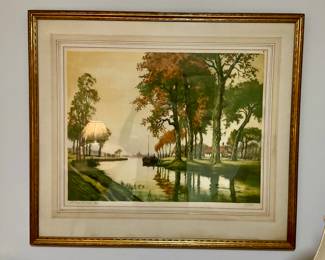 U10 32x28” signed Canal de l’Ainse, France color print $50