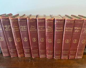 A401 Set of O. Henry “Authorized Edition” Red Cloth Volumes $40