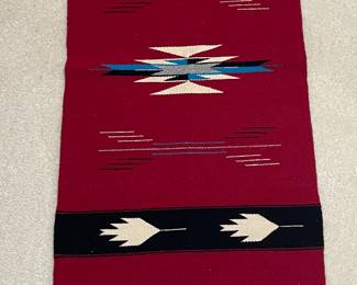 U812. Navajo handwoven wool runner $25