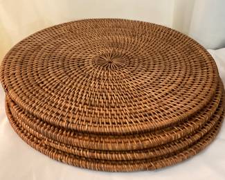 K 225. Round rattan placemats $12