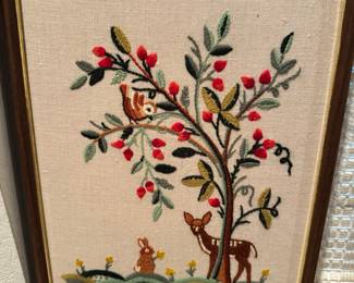 Vintage Crewel/ Embroidery