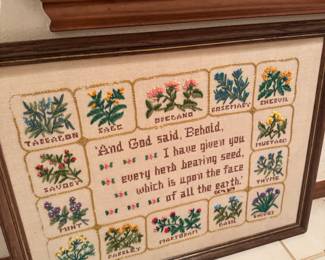 Vintage Crewel/ Embroidery