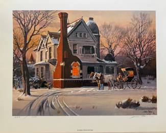 "An Early Texas Winter" James Boren Numbered/Signed