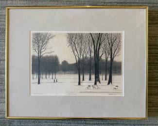 "December" by Harold Altman Lithograph Artist's Proof