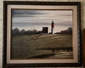 "Lighthouse" by Thomas Kerry Acrylic on Canvas