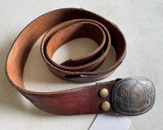 Sterling Silver TR/79 Belt Buckle