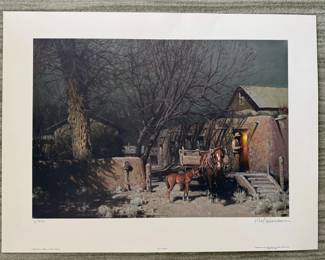 "Night in Chimayo" Melvin C. Warren Numbered/Signed