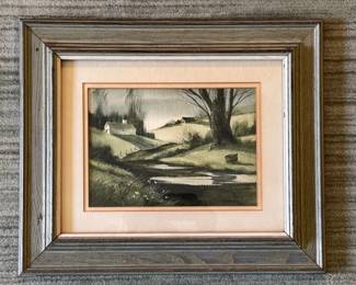 Watercolor Signed by George Bjorkland