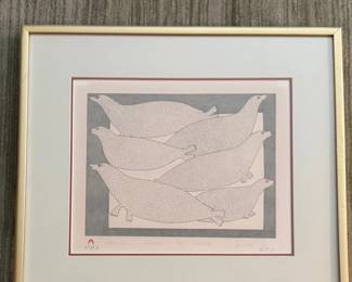 "Seals on Ice" 2/50 Lithograph