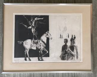 Andrew Rush "Acrobat" Intaglio Etching