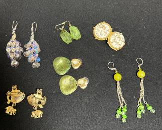 NOAH'S ARK EARRINGS AND VINTAGE ONES