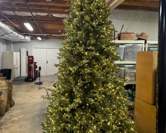 Costco Christmas tree with ability to change color of lights