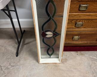 Leaded glass window