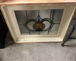 Leaded glass window