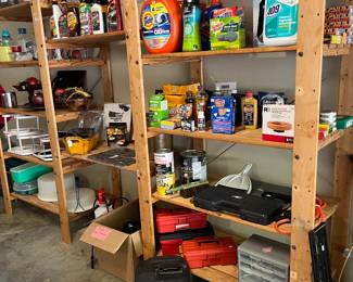 Garage items
Shelving