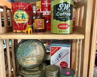 Vintage tins and cans