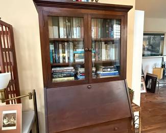 Antique Secretary desk, vintage books
