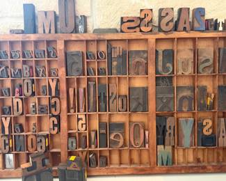 Antique Letterpress blocks