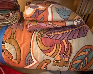 Vintage Helen miller quilt and sheets