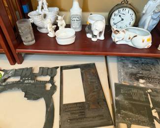 vintage and antique printer plates