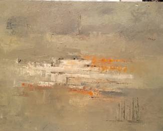 Original vintage painting signed Yoko