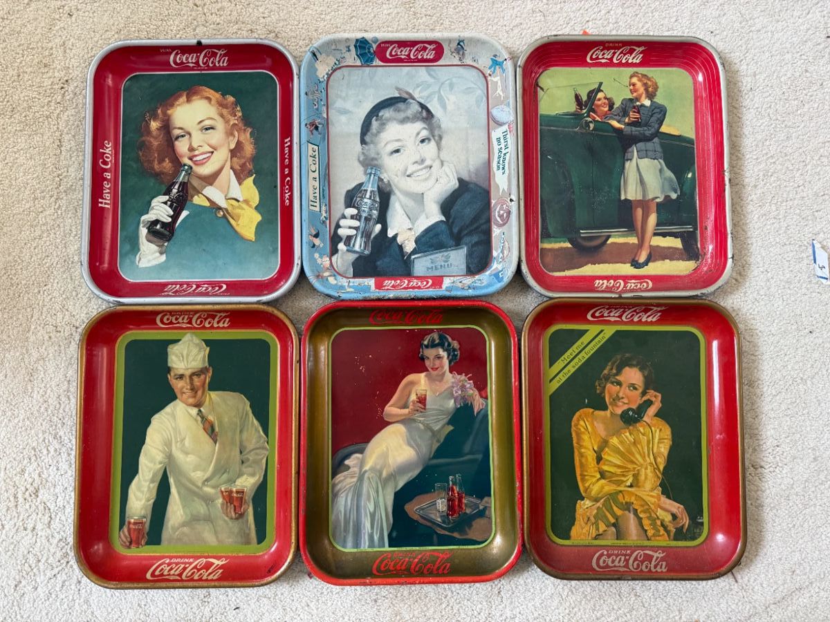 Vintage Original Coca-Cola Serving Trays