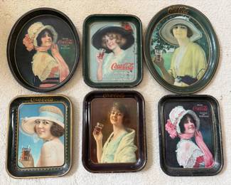 Antique Original Coca-Cola Serving Trays