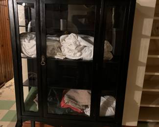 China Display chest on casters. $25