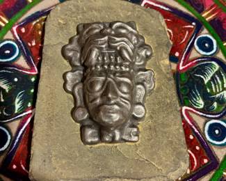 Mayan Figure Wall Plaque
