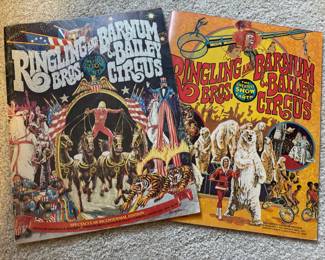 1970s Ringling Bros Barnum & Bailey Circus Souvenir Programs