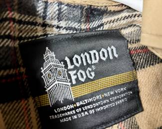 London Fog Classic Tan Trench Coat