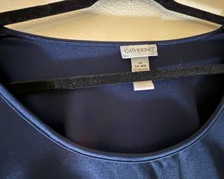 Catherines Women's Navy Blue Blouse – Size 14/16W
