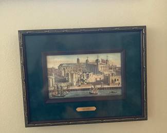 Framed & Matted 1981 The Tower of London Print