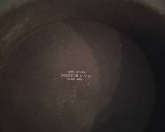 Women's Black Wool Wide Brimmed Hat