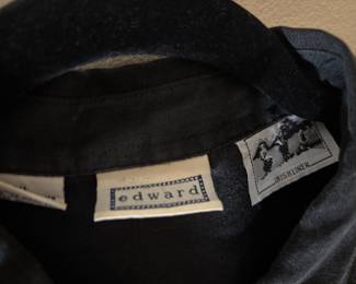 Edward Men's Black Button Up Short Sleeve Shirt