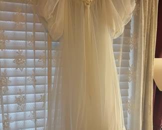 Sheer White Night Gown