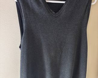 Tasso Elba Men's Grey V-Neck Sweater Vest