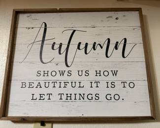 Autumn Quote Wall Art