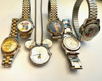 Armitron Tweety Bird Two Tone Watch, Mickey & Minnie Mouse Women's Watch, Disney Mickey Mouse Watch Necklace, Disney Winnie the Pooh & Piglet Watch, Hello Kitty Watch