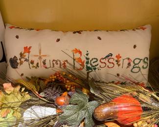 Autumn Blessings Throw Pillow