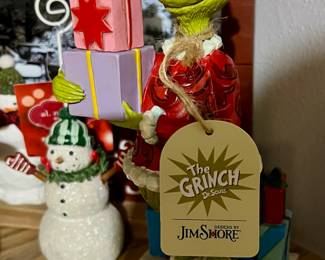 Enesco Grinch Holding Presents Figurine by Jim Shore