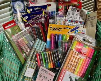 Ball Point Pens, Pencils, Mechanical Pencils, Markers