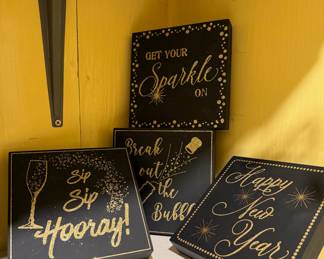New Year Wall Plaques