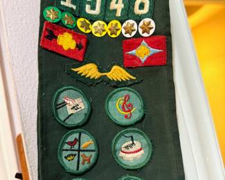 Girl Scout Sash with Patches