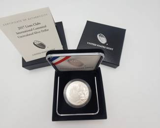 Lot 1176 2017 US Mint Lions Club International Centennial Siver Dollar