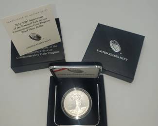 Lot 1165 2016 100th Anniversary of the National Park Service Coin Program Silver Half Dollar Proof