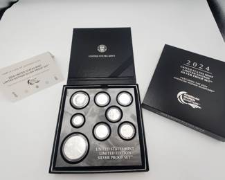 Lot 1154 2024 US Mint Limited Edition Silver Proof Set Featuring American Womens Quaters