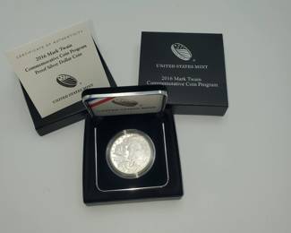 Lot 1119 Mark Twain Silver Coin