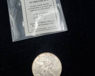 Lot 1203 2010 Walking Liberty Silver Dollar